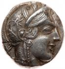 Attica, Athens. Silver Tetradrachm (16.2 g), ca. 454-404 BC EF - 2