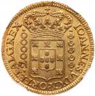 Joao V (1706-1750). Gold 20,000-Reis, 1727-M, Minas Gerais. NGC MS63 - 2