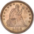 1856 Liberty Seated 25C PCGS Proof 64