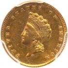 1855-O $1 Gold Indian PCGS MS62