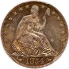 1854-O Liberty Seated 50C. Arrows PCGS MS66