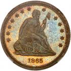 1865 Liberty Seated 25C NGC Proof 67