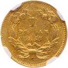 1855-C $1 Gold Indian NGC AU58 - 2