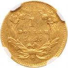 1855-C $1 Gold Indian NGC AU58 - 2