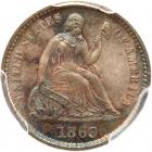 1869 Liberty Seated H10C PCGS MS67