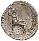 Tiberius. Silver Denarius (3.8 g), AD 14-37 EF - 2