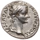 Tiberius. Silver Denarius (3.7 g), AD 14-37 EF