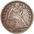 1848 Liberty Seated $1 PCGS EF45