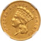 1856-S $3 Gold NGC EF45