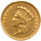 1854 $3 Gold PCGS AU50