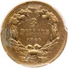 1860 $3 Gold - 2