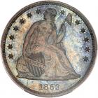 1863 Liberty Seated $1 PCGS Proof 65