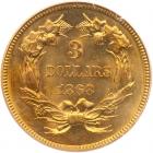 1868 $3 Gold PCGS MS63 - 2