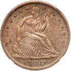 1867-S Liberty Seated 50C NGC AU58