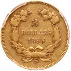 1855-S $3 Gold - 2