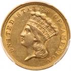 1854 $3 Gold PCGS AU55