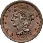 1854 C-1 R1+ PCGS graded MS64 Brown