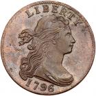 1796 S-93 R3 Draped Bust with Reverse of 1795 VF30