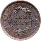 1842 Coronet Head 1C. Lg Date PCGS MS65 BR - 2