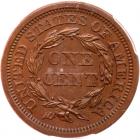 1855 N-10 R5+ (as a proof) Italic 55 PCGS graded PR64 Brown, CAC Approved - 2