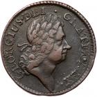 1723 Wood's Hibernia Halfpenny Martin 4.50-Gc.9 Rarity-2 VF20