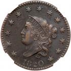 1820 N-9 R3 Large Date NGC graded AU Details, Corrosion