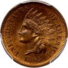 1865 Indian Head 1C. Fancy 5 PCGS MS64 RB