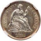 1872-S Liberty Seated H10C. Mintmark Above NGC MS62