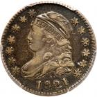 1821 Bust 10C. Lg Date PCGS VF35