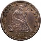 1876-CC Liberty Seated 25C