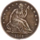 1861 Liberty Seated 50C PCGS EF40