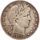 1913 Barber 50C PCGS F12