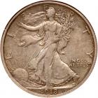 1918 Liberty Walking 50C NGC EF45