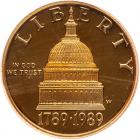 1989-W Congress Bicentennial $5 Gold PCGS PF69 DC