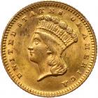 1874 $1 Gold Indian PCGS MS61