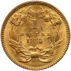 1874 $1 Gold Indian PCGS MS61 - 2