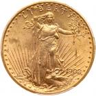 1908-D $20 St. Gaudens. Motto PCGS MS62