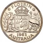 Australia. Florin, 1963 (m) NGC Proof 66 - 2