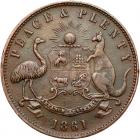 Australia. Robert Hyde & Co. Penny, 1861 NGC VF - 2