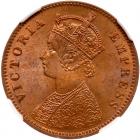 British India. 1/4 Anna, 1889 (C) NGC MS65 RB