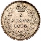 Canada. 5 Cents, 1890-H NGC MS61 - 2