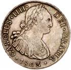 Chile. 8 Reales, 1803-So FJ NGC VF