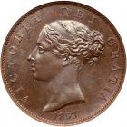 Great Britain. 1/2 Penny, 1853 ANACS MS63 BR