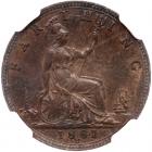 Great Britain. Farthing, 1881-H NGC MS63 BR - 2