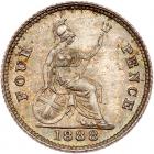 Great Britain. Fourpence, 1888 NGC MS65 - 2