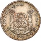 Mexico. 8 Reales, 1744-Mo MF NGC EF