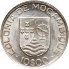 Mozambique. 10 Escudos, 1936 NGC MS62