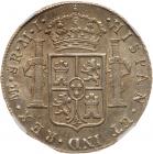 Peru. 8 Reales, 1782-MI (Lima) NGC AU58 - 2