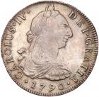 Peru. 8 Reales, 1790-IJ (Lima) NGC VF30