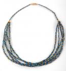 Dark Blue Faience Amarna Necklace, Middle Kingdom, 19th Dynasty, ca. 1550-1070 - 2